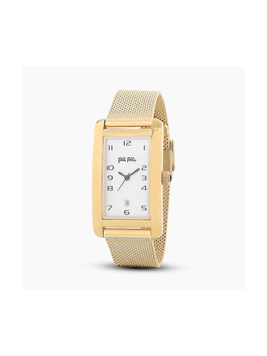 Folli Follie Watch with Gold Metal Bracelet