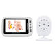 Wireless Baby Monitor with Camera & Screen 3.5" , Two-way Communication & Lullabies
