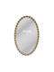 CMSpa Wandspiegel Oval mit Gold Metallisch Rahmen 110x70cm 1Stück