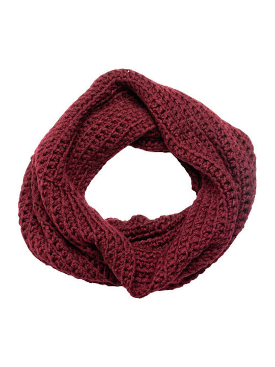 Philio Women's Knitted Neck Warmer Burgundy