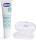Chicco Set Paste De Dinți Pentru Bebeluși Cu Periuță De Dinți Pentru 4 Luni+ 2 Bucăți 30 Ml