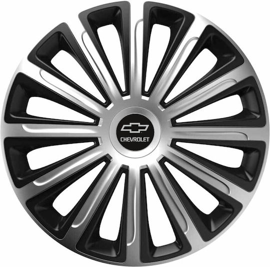 Versaco Set Capace De Roți Auto Trend 14" Compatibilitate Chevrolet 4 Bucăți Argintii