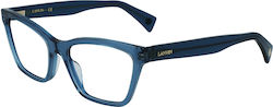 Lanvin Дамски Пластмасов Рамка за Очила Син LNV2615-414