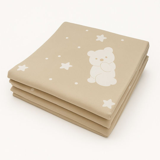 Beboulino Baby Duvet Cover Bear Stars Beige 100x130cm