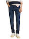 Men's Jeans Pants with Slim Fit Dark Blue