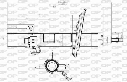 Open Parts Αμορτισέρ 1τμχ για Nissan Qashqai