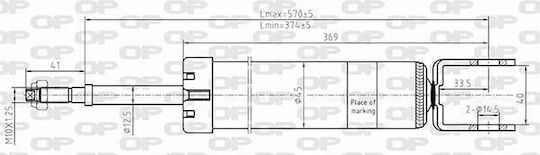 Open Parts Set Shock Absorbers 1pcs for Hyundai Tucson