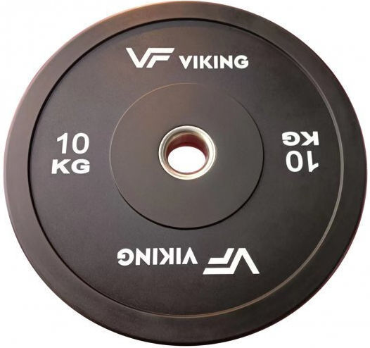 Viking Δίσκος Bumper Ολυμπιακού Τύπου Λαστιχένιος 1 x 25kg Φ50mm