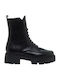 Mourtzi Leather Women's Ankle Boots Black