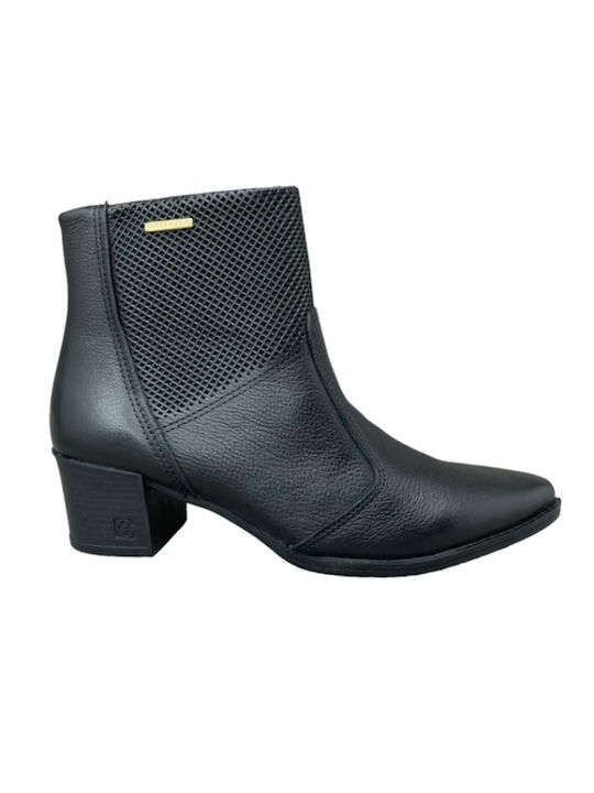 Pegada Leder Damen Knöchelstiefel Schwarz