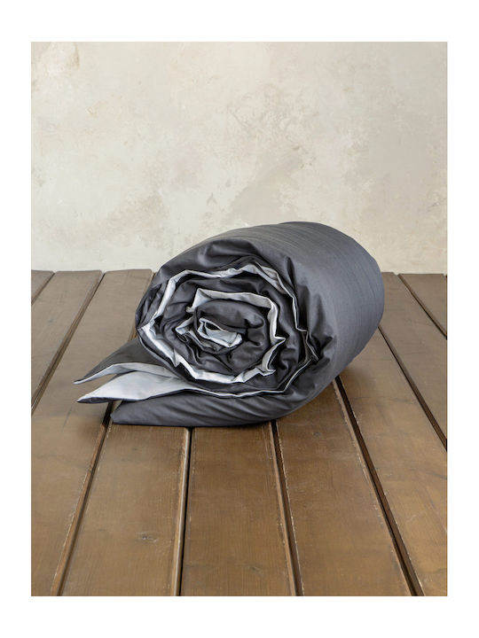 Nima Παπλωματοθήκη Βαμβακερή Υπέρδιπλη 220x240 Colors Gray