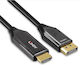 Lindy Cable DisplayPort male - DisplayPort male 1m Μαύρο (40930)