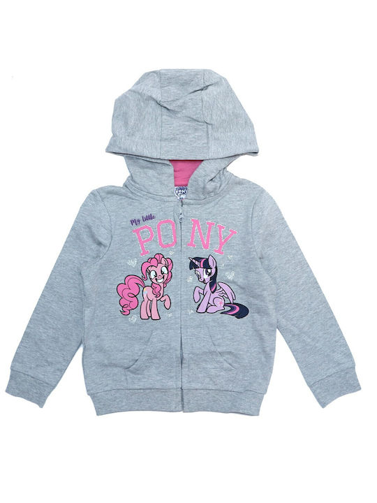 Hasbro Girls Cardigan with Zipper Gray