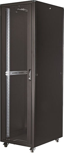 С крака Рак кабинет 32U Черен ELGT-32U-6060-BL
