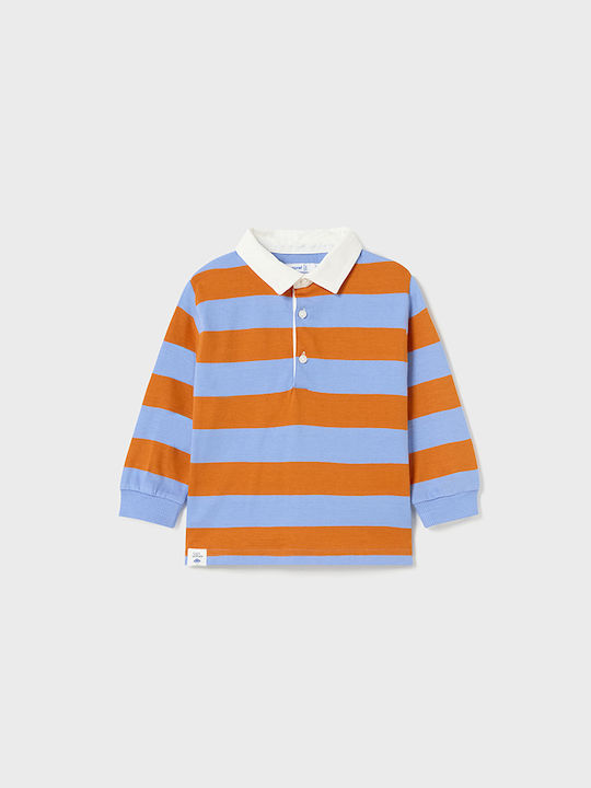 Mayoral Kids Polo Long Sleeve Light Blue