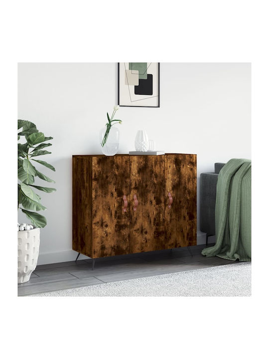 Sideboard Wooden Καπνιστή Δρυς 90x34x80cm