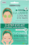 Derma V10 Cucumber Gesichtsmaske für die Augen 1Stück