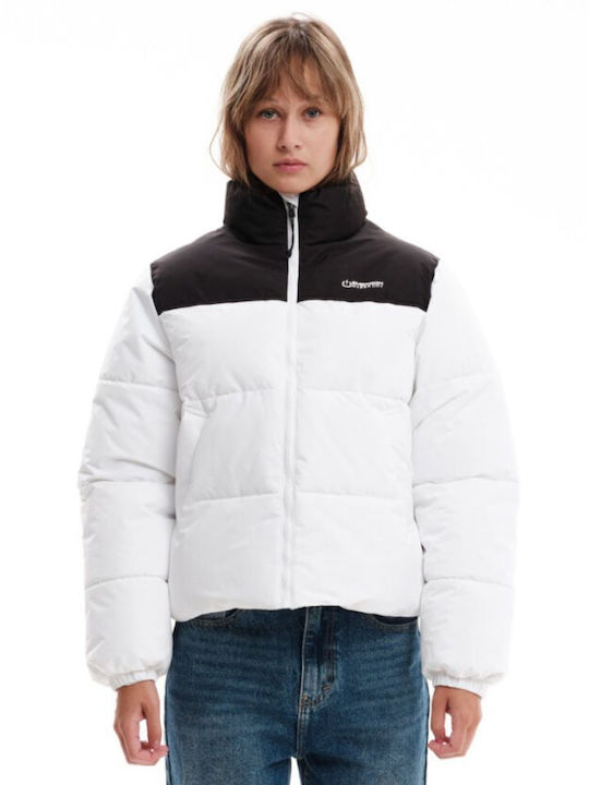 Emerson Scurtă Jachetă de femei Puffer White/Black