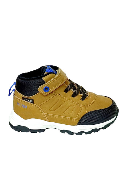 Kinder Sneakers Hoch mit Klettverschluss Braun