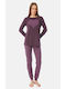 Minerva Winter Damen Pyjama-Set Lila