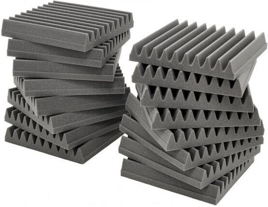 Sound Absorbing Sheet (1 Piece) in Wedge Design in Gray Color