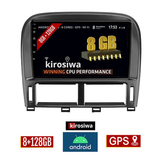 Kirosiwa Ηχοσύστημα Αυτοκινήτου για Jaguar XF Lexus LS 2000-2006 (Bluetooth/USB/WiFi/GPS) με Οθόνη Αφής 9"