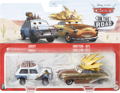 Mattel On the Road Αυτοκινητάκι Disney Cars Jeremy & Chieftess για 3+ Ετών