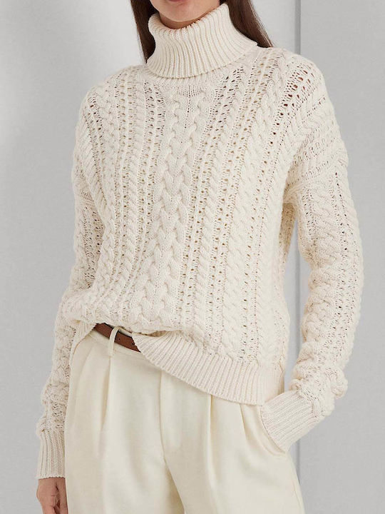 Ralph Lauren Women's Long Sleeve Pullover Cotton Beige