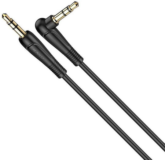 KAL Electronics Καλώδιο Ήχου 3.5mm male - 3.5mm male Μαύρο 2m KSC-522/BLACK