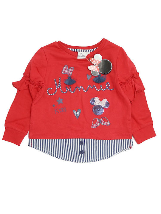 Disney Kinder Sweatshirt Rot