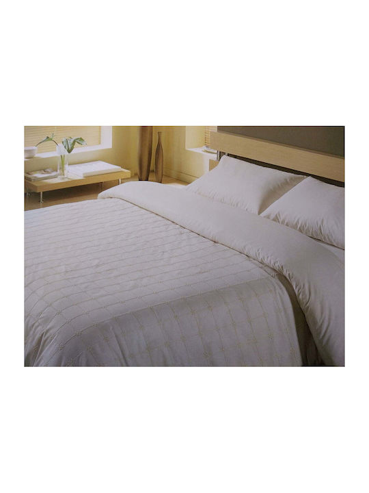 Manterol Casa Duvet Cover Set Queen with 2 Pillowcases 240x260 Ecru