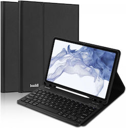 Buddi Zuna Flip Cover Σιλικόνης με Πληκτρολόγιο (Galaxy Tab S8) Μαύρη Buddi Zuna Flip Cover Σιλικόνης με Πληκτρολόγιο (Galaxy Tab S8) Μαύρη
