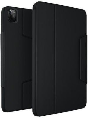 Uniq Flip Cover Σιλικόνης / Πλαστικό Μαύρο (iPad Pro 2020 11")