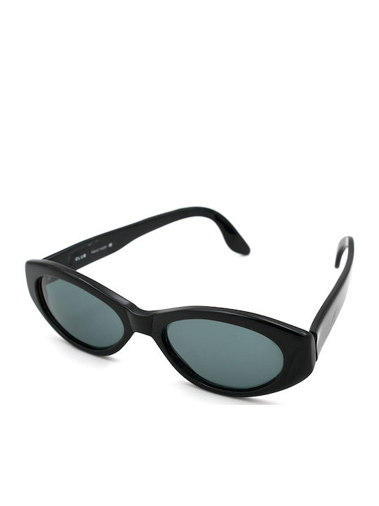 Club Sunglasses Μαύρα with Acetate Frame & Black Lens