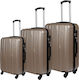 Cardinal Travel Suitcases Hard Champagne with 4...