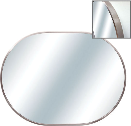 Marhome 16-23361-3 Καθρέπτης Οβάλ Ροζ 60x80cm