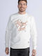 Sweatshirt with Hood White