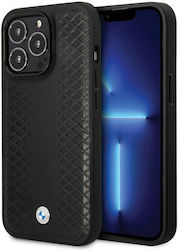 BMW Diamond Pattern Back Cover Δερμάτινο Μαύρο ...