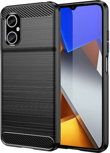 Mad Mask Brushed Back Cover Σιλικόνης Μαύρο (Poco M4 5G)