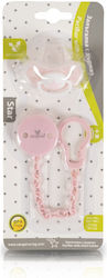 Cangaroo Clip Pacifier Star made of Plastic Pink 110554