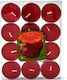Cover Tealights Aromatic in Red Colour Up to 3 Hours Burning 12 Pieces TJ5569