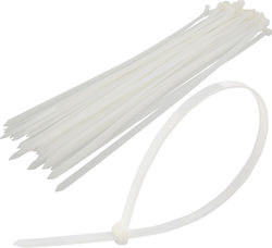 eBest Plastic Cable Ties 200mmx2.5mm in White Colour 100pcs EB-5200 eBest Plastic Cable Ties 200mmx2.5mm in White Colour 100pcs EB-5200