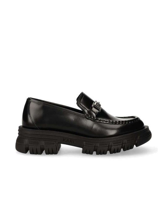 Karl Lagerfeld Women's Loafers in Black Color