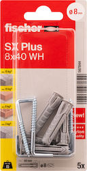 fischer Βύσμα 8x40mm Ούπα Πλαστικό 8x40mm 5τμχ