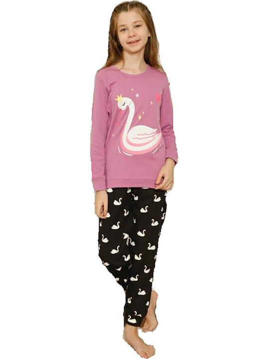 Happy Touch Pijama pentru copii De iarnă Lila