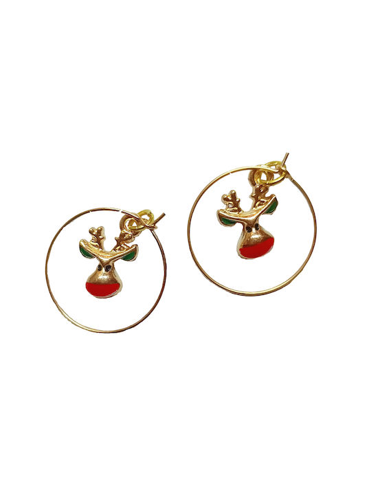 Tatu Moyo Earrings Hoops Gold Plated