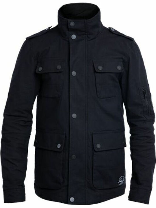 John Doe Winter Herren Motorradjacke Wasserdicht Schwarz