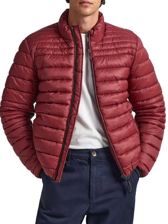 Pepe Jeans E1 Drop 2b Balle Winter Jacket Burgundy