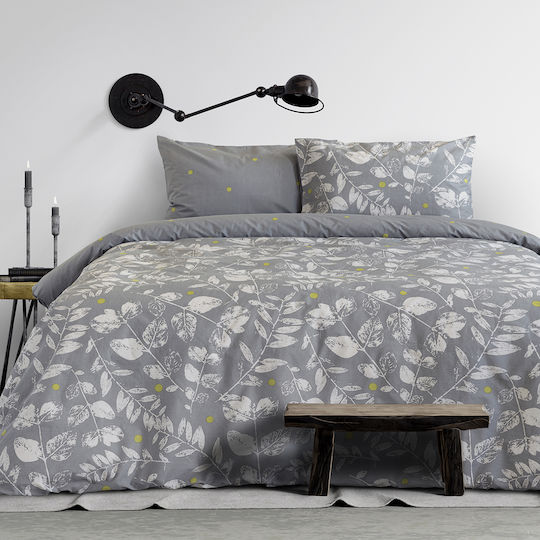 Kocoon Bettwäsche-Set Einzel 160x270cm. Fueglio Fueglio Grey 3Stück