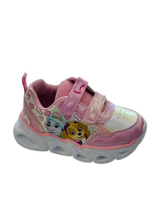 Disney Kids Sneakers with Scratch & Lights Pink